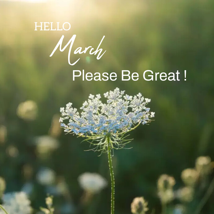 Copy of HELLO MARCH Instagram post | PosterMyWall