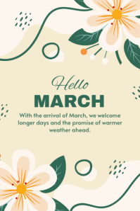 Hello march Template | PosterMyWall