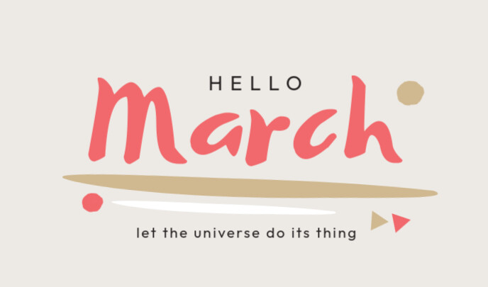 Hello March Tag Template PosterMyWall