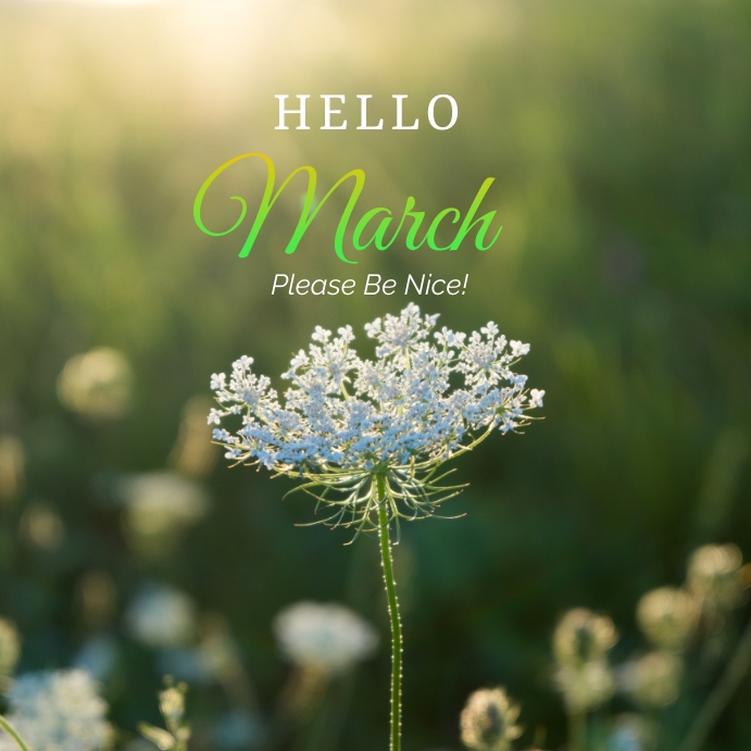 Hello March Sign Off Copy of Hello March Template | PosterMyWall