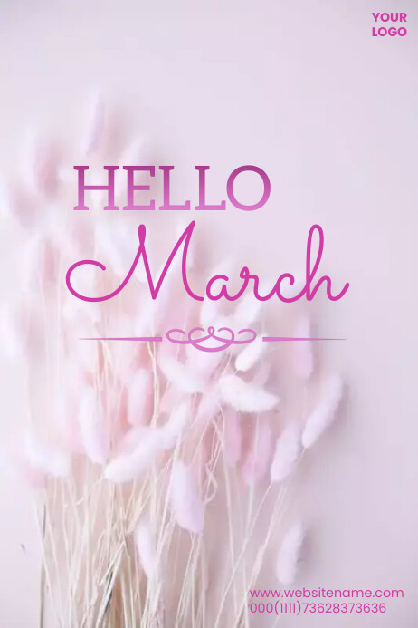 Hello march template | PosterMyWall