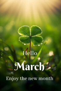 Hello March New Month Poster Template | PosterMyWall