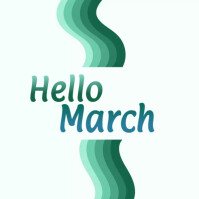 Hello March Sign Off Hello March Template | PosterMyWall