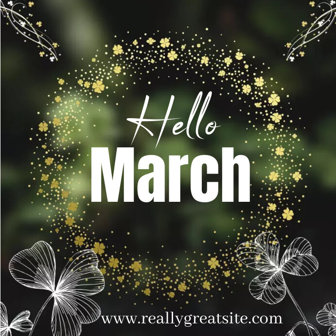 Hello march templates online Greeting cards | PosterMyWall