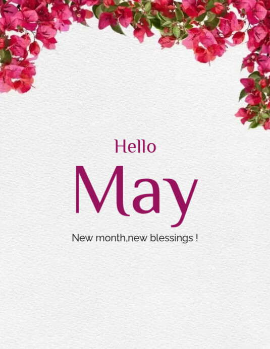Hello May Template | PosterMyWall