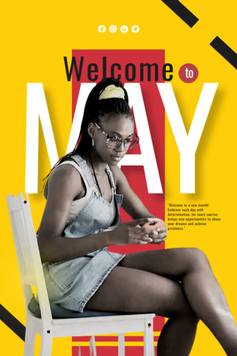 hello may Template | PosterMyWall