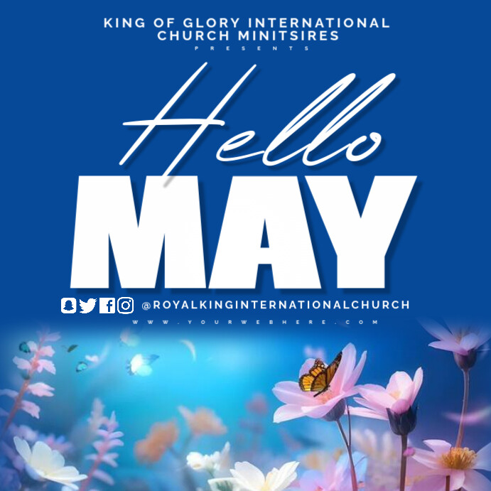 hello may Template | PosterMyWall