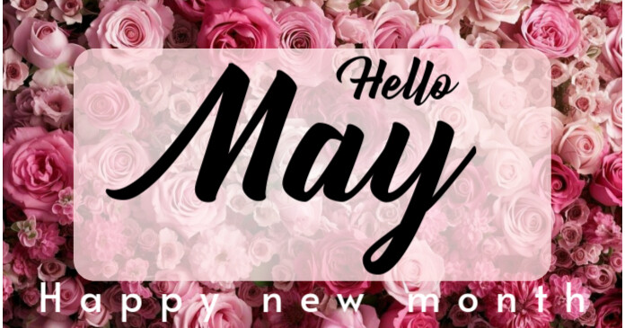 Hello may design Isithombe Esabiwe ku-Facebook template