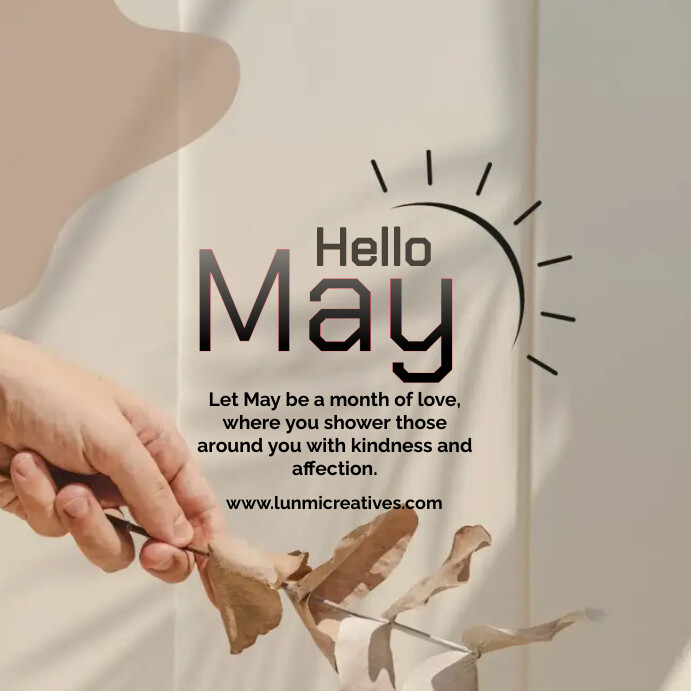 Hello May Template | PosterMyWall