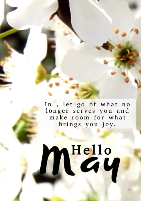 Hello May Template | PosterMyWall