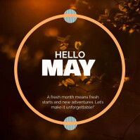 hello may template | PosterMyWall