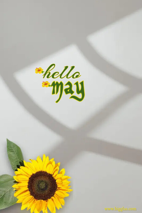 Plantilla de hello may | PosterMyWall