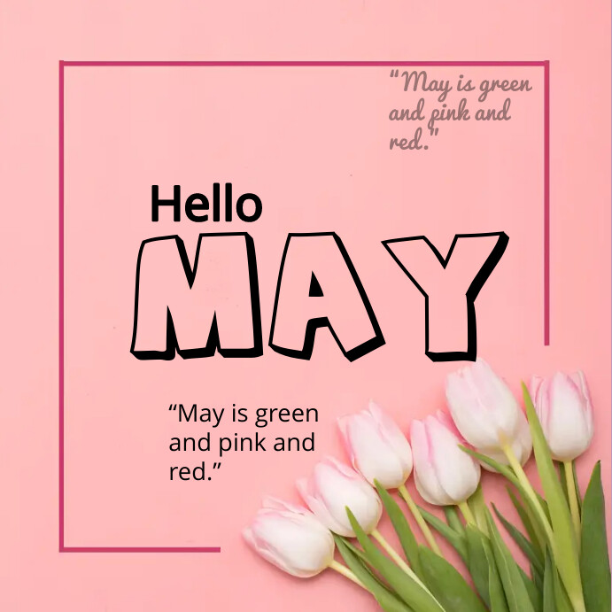 Hello May Template | PosterMyWall