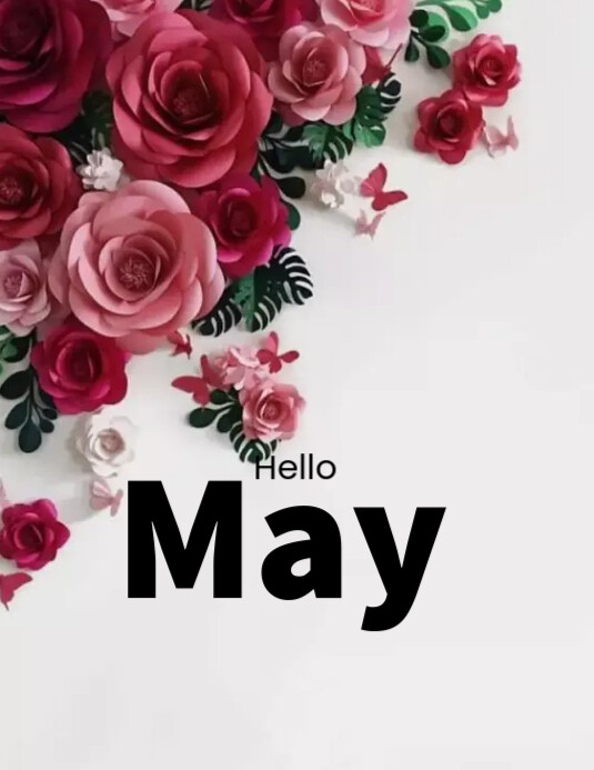 Pinterest May Layout Hello may Template | PosterMyWall