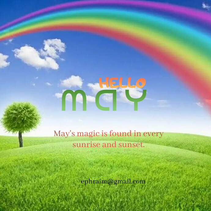 hello may Template | PosterMyWall