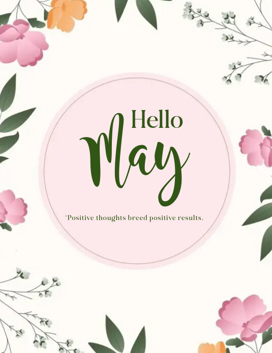 Pinterest May Layout Hello May Template | PosterMyWall