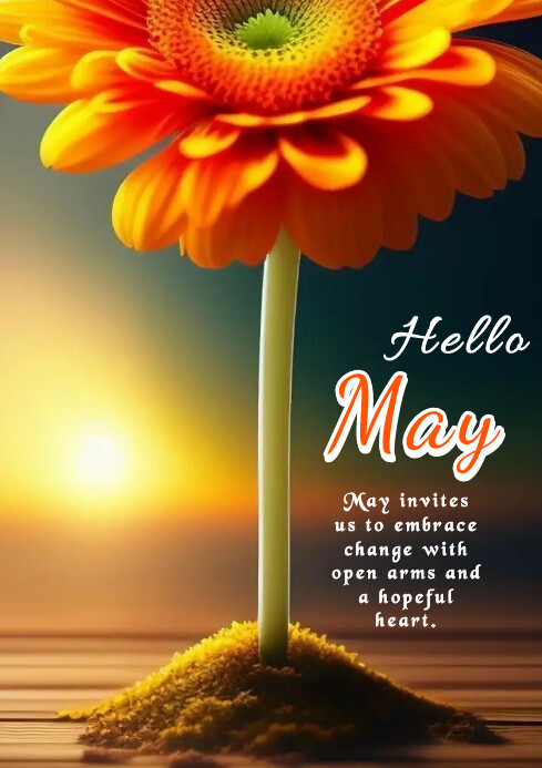 Hello May Template | PosterMyWall