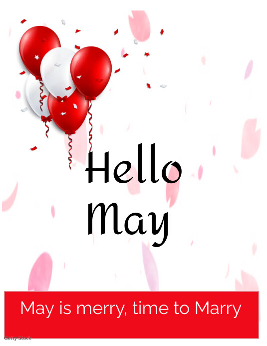 hello May Template | PosterMyWall