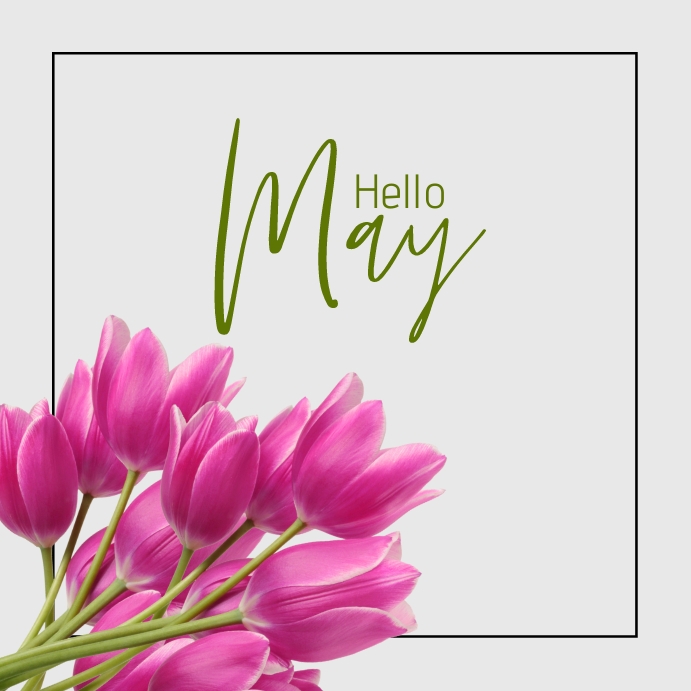 Plantilla de Hello May Flyer Poster | PosterMyWall