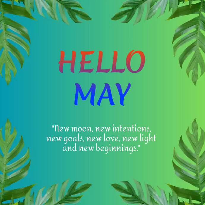 Plantilla de Hello May Instagram Post | PosterMyWall