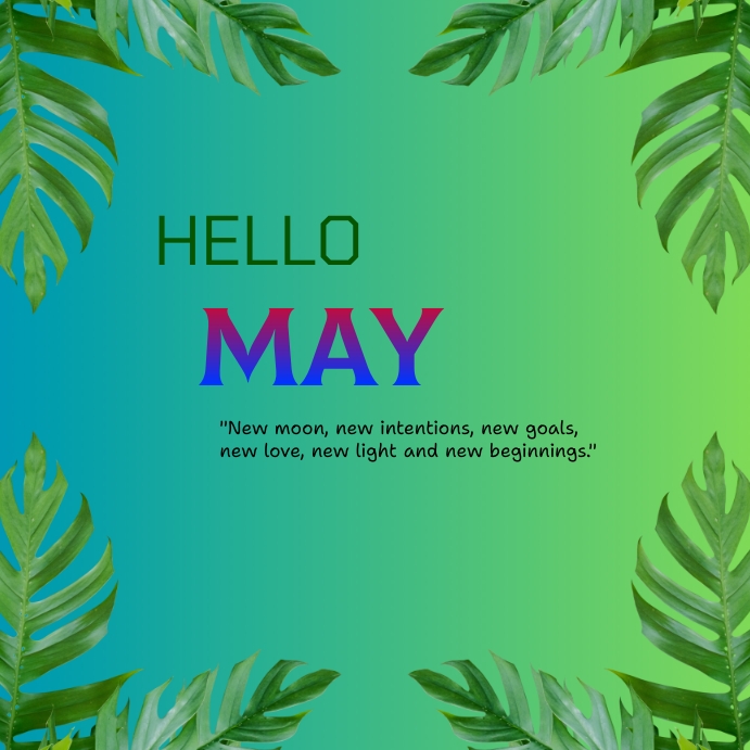 Plantilla de Hello May Instagram Post | PosterMyWall