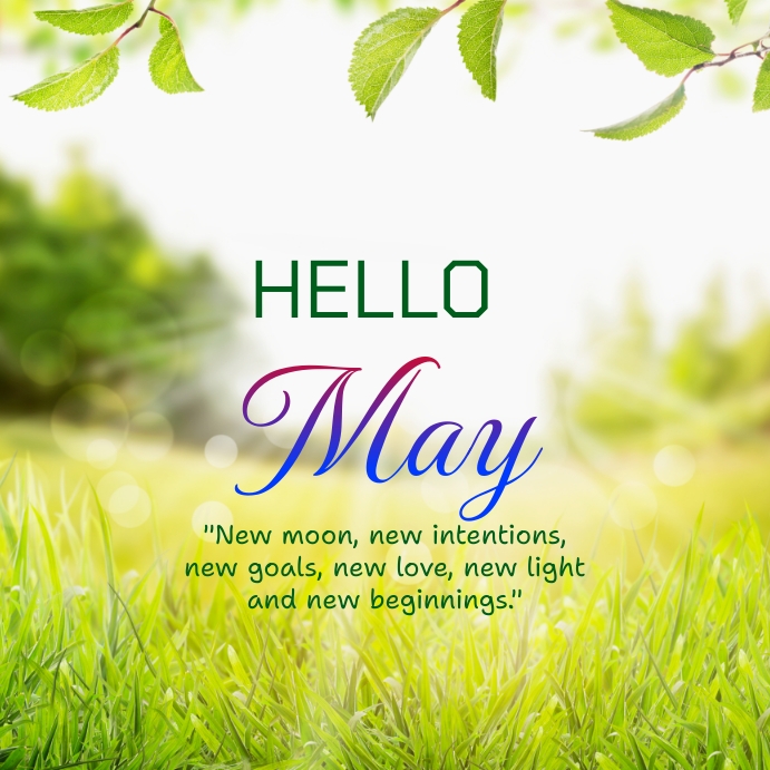 Plantilla de Hello May Instagram Post | PosterMyWall