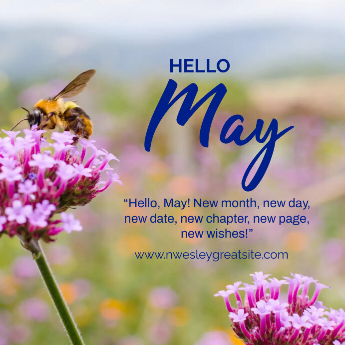 Plantilla de Hello May Instagram Post Template | PosterMyWall