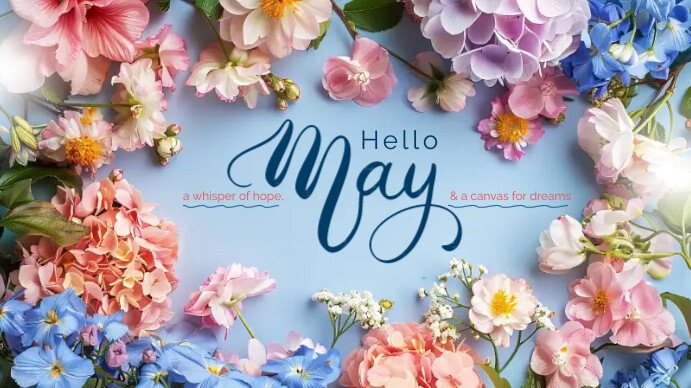 Hello May New Month Template | PosterMyWall