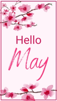 Pink Hello May Template | PosterMyWall