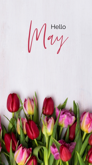 Plantilla de Hello May Simple Story | PosterMyWall