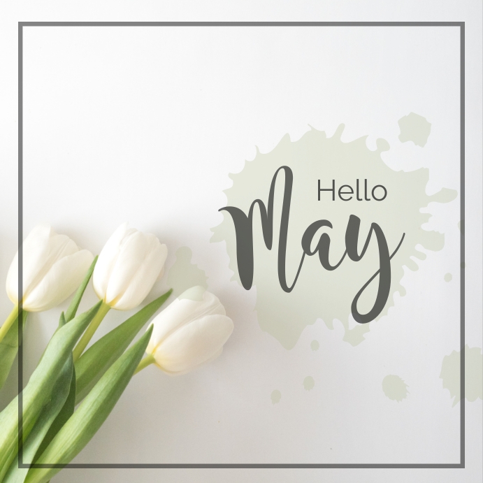 hello may template | PosterMyWall