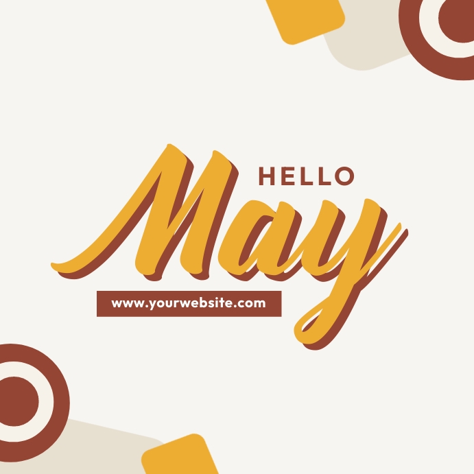 Hello May Template | PosterMyWall