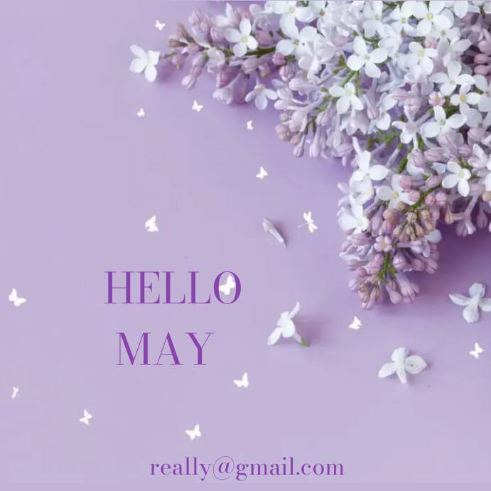 hello may template | PosterMyWall