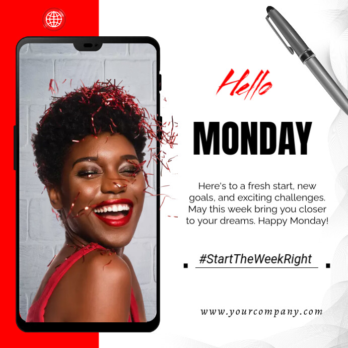 Copy of hello monday corporate flyer | PosterMyWall