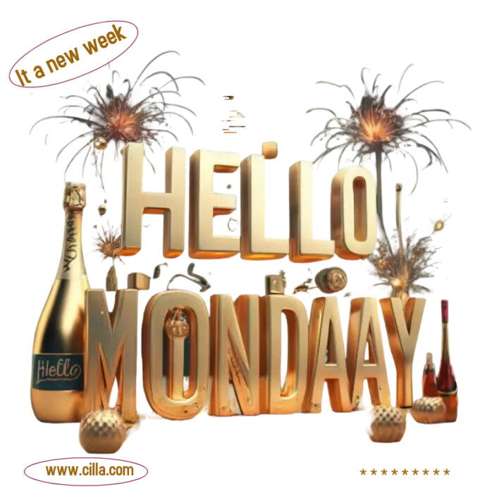 Hello Monday Square (1:1) template