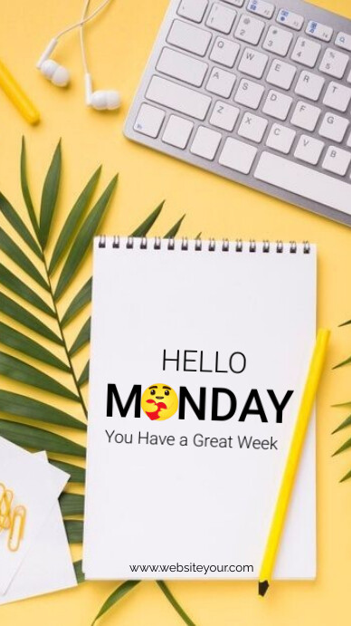 Hello Monday Instagram Story template