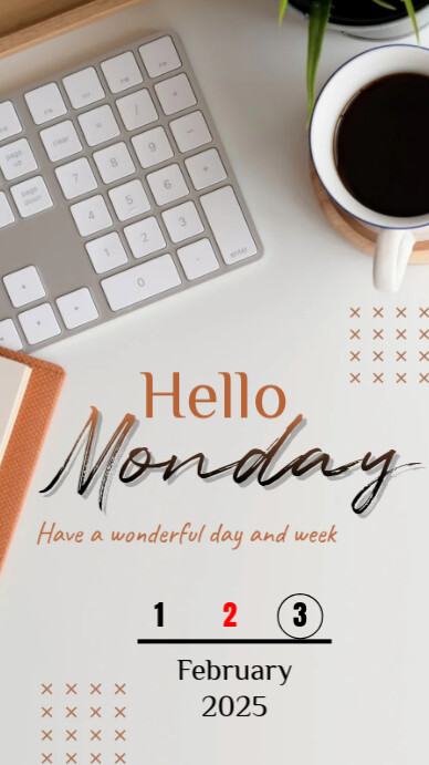 Hello Monday Template | PosterMyWall