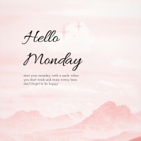Hello Monday instagram post Template | PosterMyWall