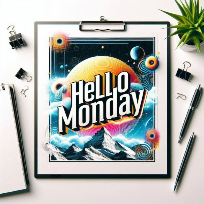 Hello Monday Instagram Post Template | PosterMyWall