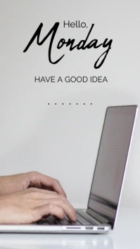 Hello Monday Instagram Story Digital Display (9:16) template