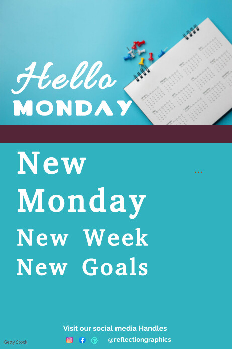 Hello Monday Worksheet Hello monday template | PosterMyWall