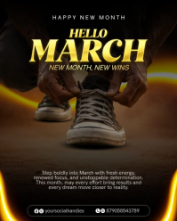 Hello month New Month Motivation Instagram Portrait Video template