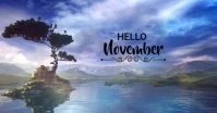 Hello november Изображение, которым поделились на Facebook template