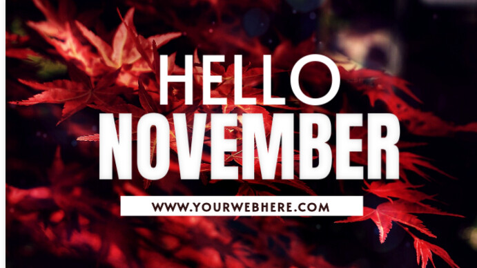 Hello November Abstract Copy of Hello November | PosterMyWall