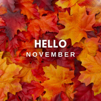 Hello November Template | PosterMyWall