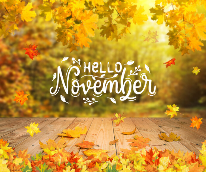 November Rectangle Plantilla de Hello November | PosterMyWall