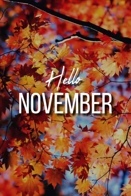 Hello November Abstract Copy of Hello November | PosterMyWall