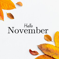 Hello November Template | PosterMyWall