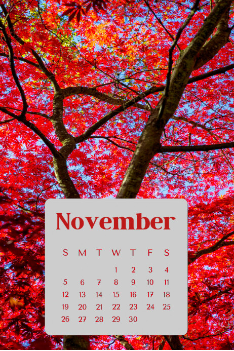 Hello November Template PosterMyWall
