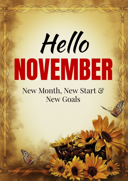hello november Template | PosterMyWall